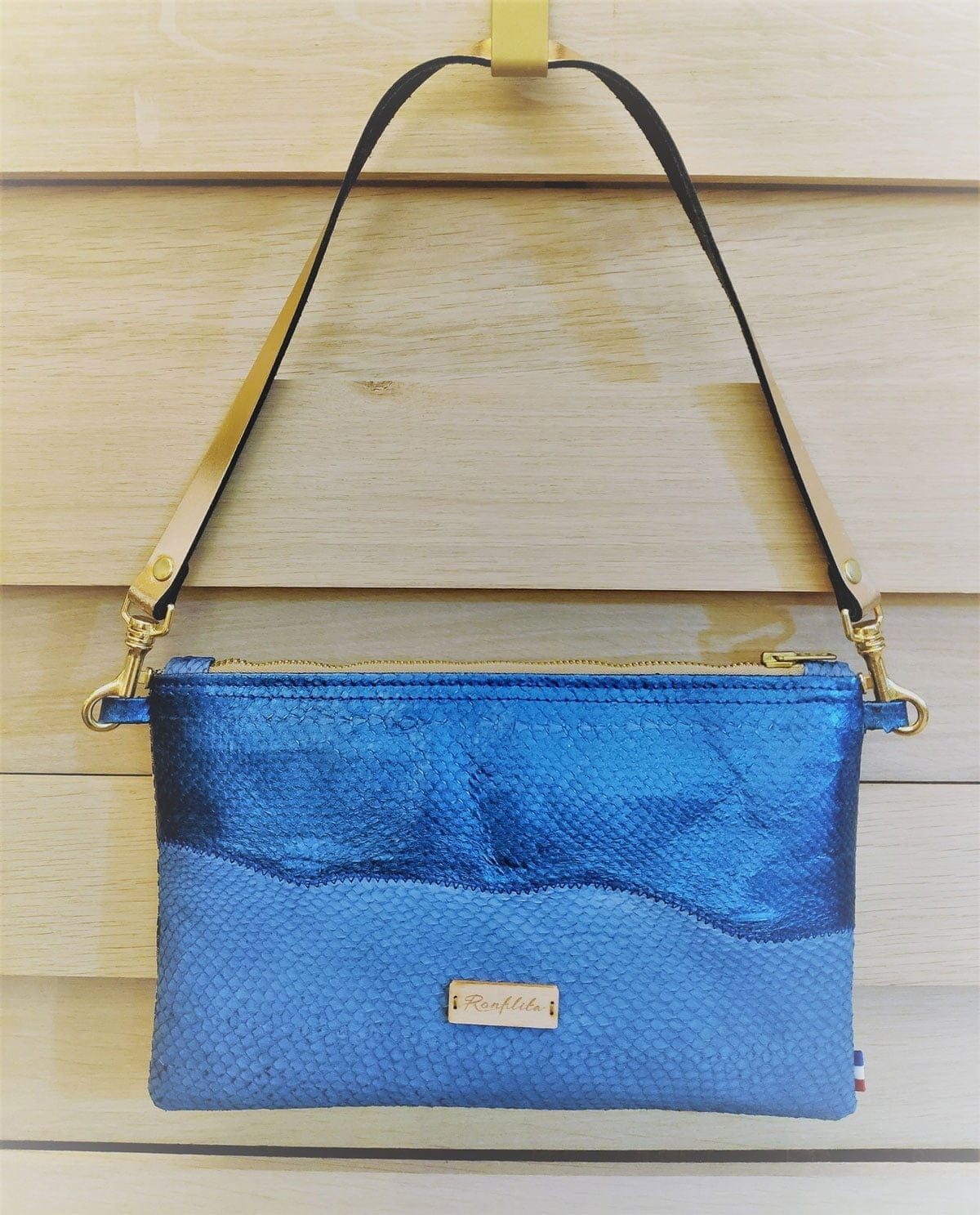 Ronflita sac à main en cuir de poisson