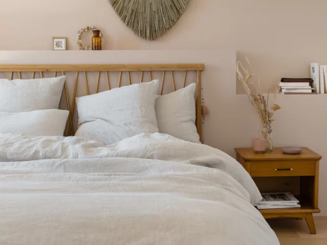 À demain - Housse de couette unie en lin naturel