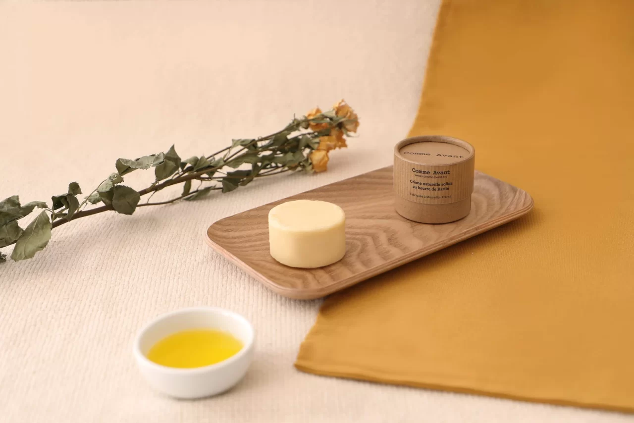 comme avant creme naturelle solide au beurre de karite table 2 Comme Avant - Crème naturelle solide au beurre de Karité