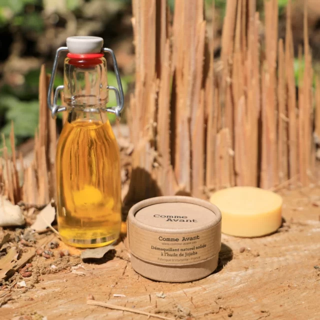 Comme avant - Démaquillant bio naturel et solide à l'huile de jojoba