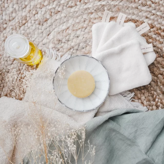 Comme avant - Démaquillant bio naturel et solide à l'huile de jojoba