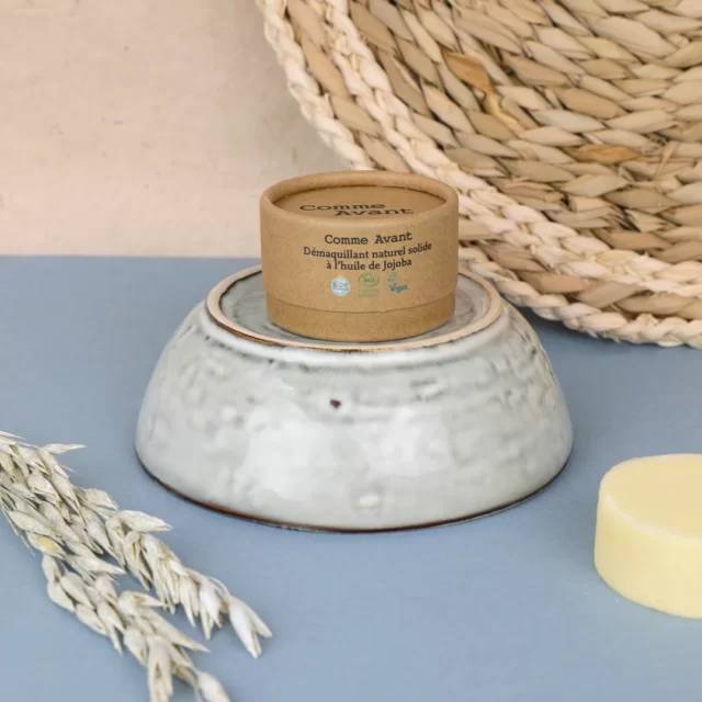 Comme avant - Démaquillant bio naturel et solide à l'huile de jojoba