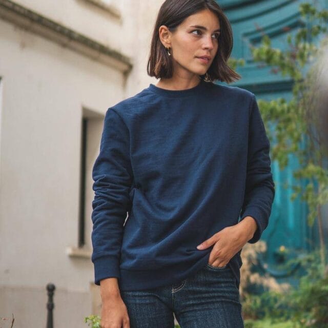 Sweat mixte bleu marine Hero Recycle