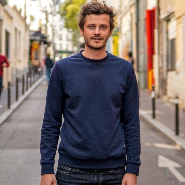 Sweat mixte bleu marine Hero Recycle