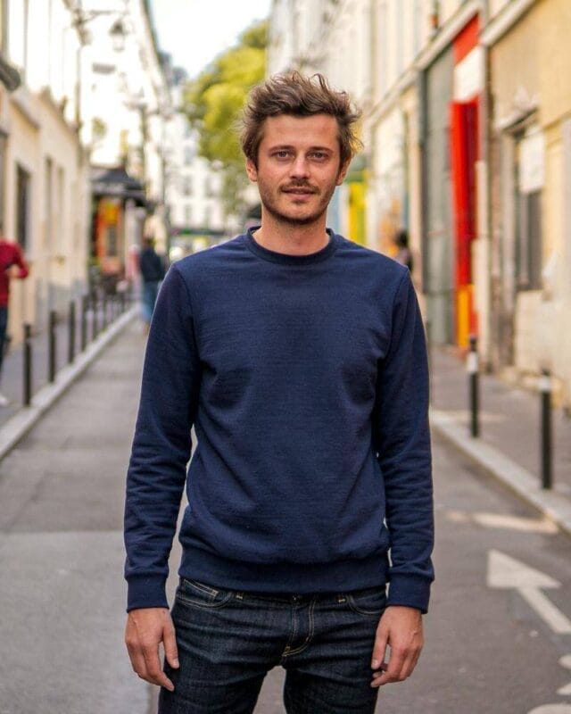 Sweat mixte bleu marine Hero Recycle