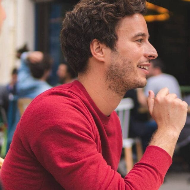 Sweat mixte grenat Hero Recycle