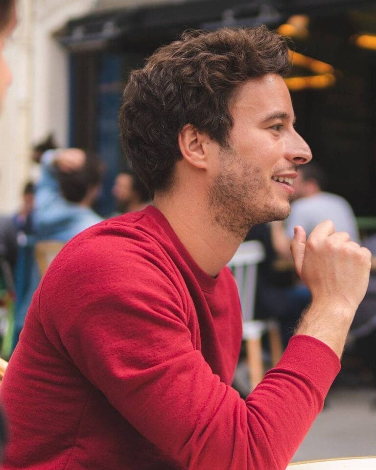 Sweat mixte grenat Hero Recycle