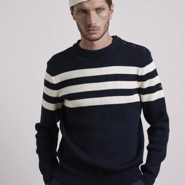 Le Minor - Bonnet à côtes beige écume