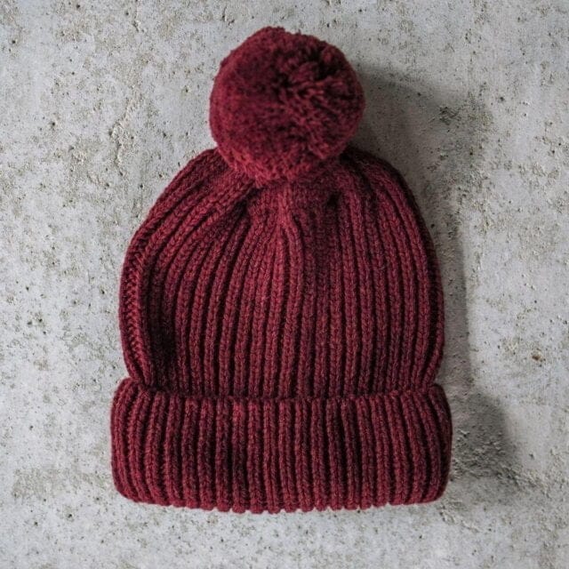 Montlimart - Bonnet Pompom bordeaux