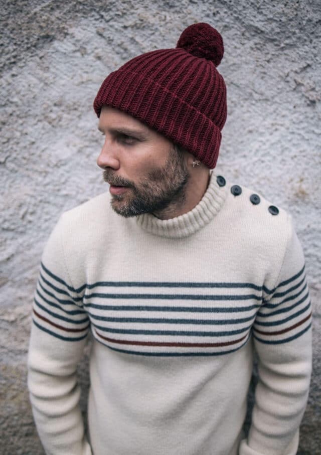 Montlimart - Bonnet Pompom bordeaux