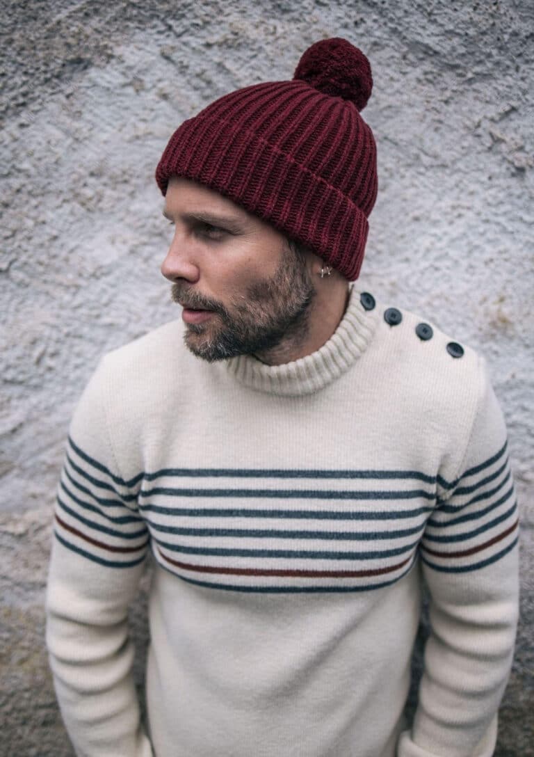 Montlimart - Bonnet Pompom bordeaux