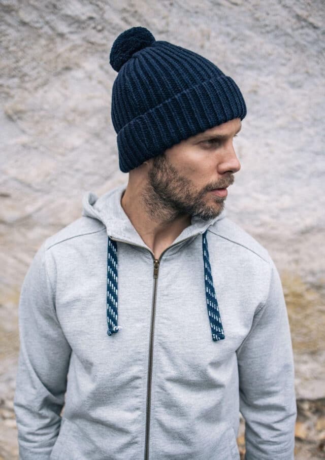 Montlimart - Bonnet Pompom marine