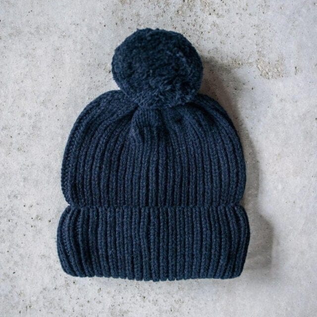 Montlimart - Bonnet Pompom marine