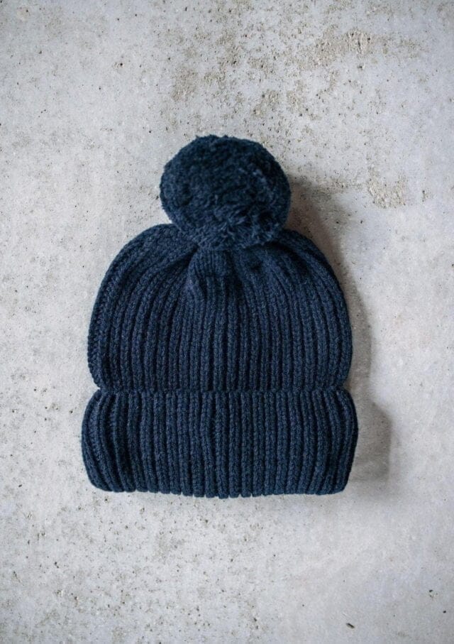 Montlimart - Bonnet Pompom marine