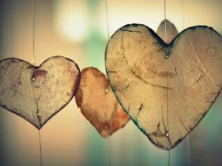 Coeurs en bois