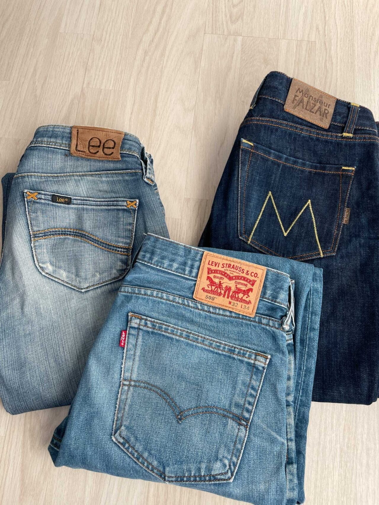 jeans jacrons et coutures