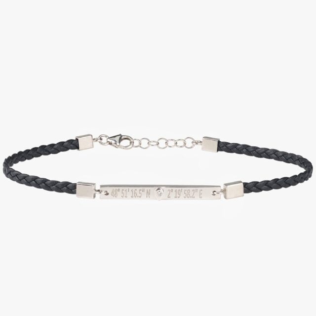 Gemografic - Bracelet Horizon Cordon personnalisable