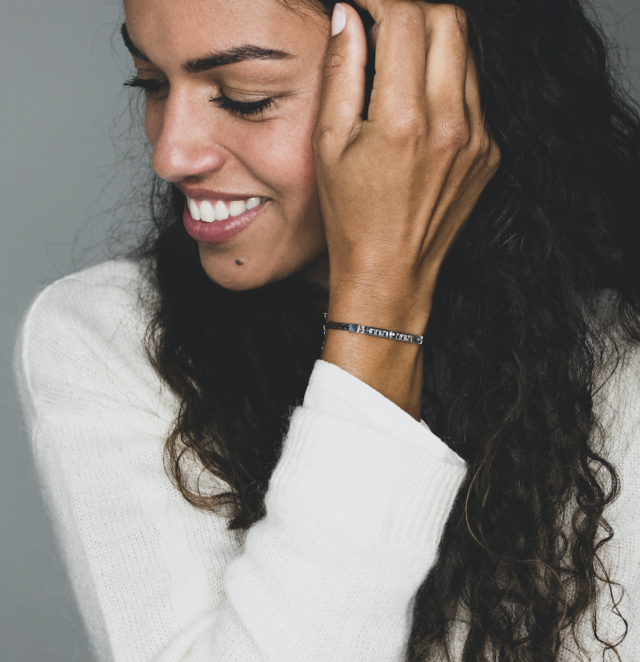 Gemografic - Bracelet Horizon Cordon personnalisable