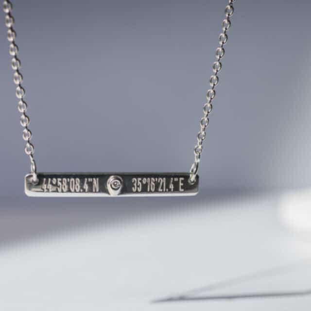 Gemografic - Collier Horizon femme (personnalisable)