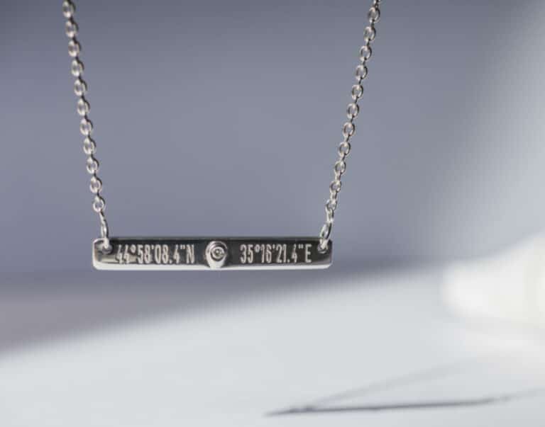 Gemografic - Collier Horizon femme (personnalisable)