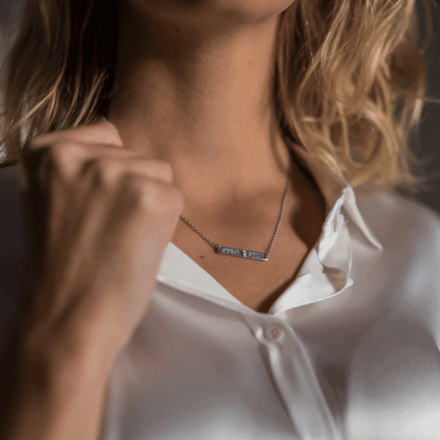 Gemografic - Collier Horizon femme (personnalisable)