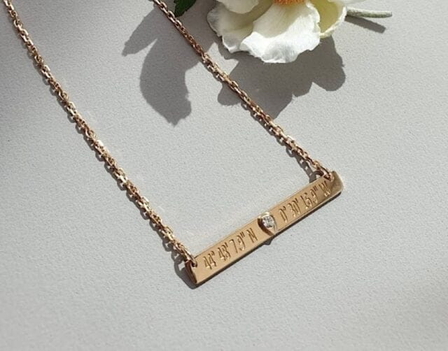 Gemografic - Collier Horizon femme (personnalisable)