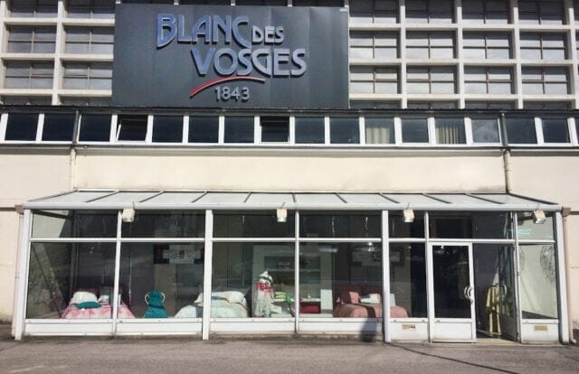 Boutique Blanc des Vosges Gérardmer - Vitrine