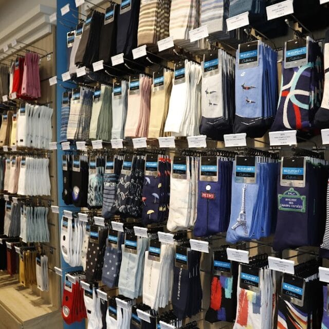Boutique Bleuforêt Paris Rue de Rennes - Chaussettes