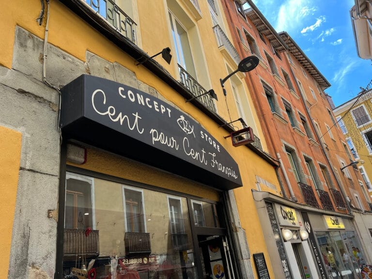 Boutique Cent pour Cent Français Grenoble - Vitrine