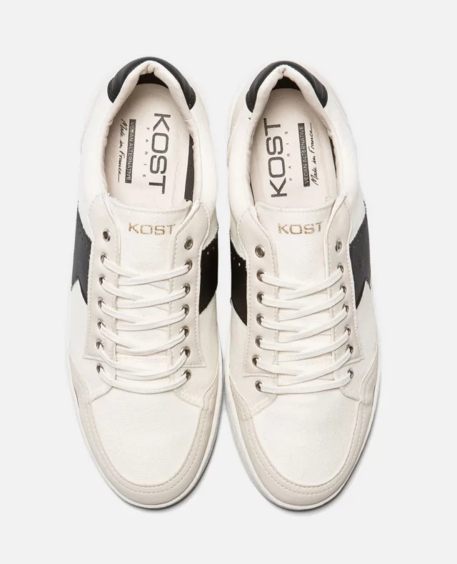 Kost Paris - Sneakers Toile Blanc Made in France Homme