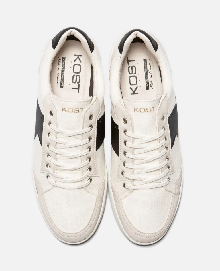 Kost Paris - Sneakers Toile Blanc Made in France Homme