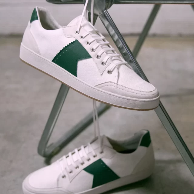 Sneakers Toile Blanc Made in France Homme