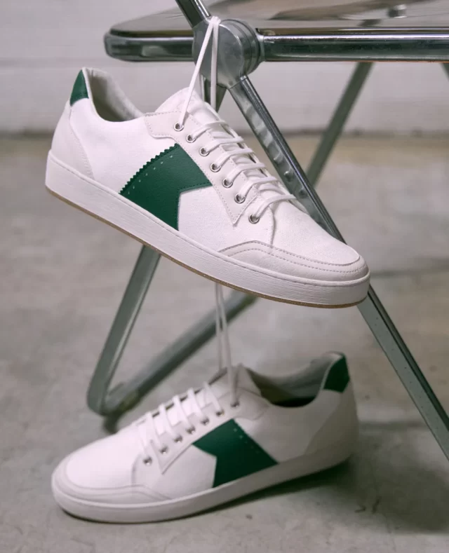 Sneakers Toile Blanc Made in France Homme