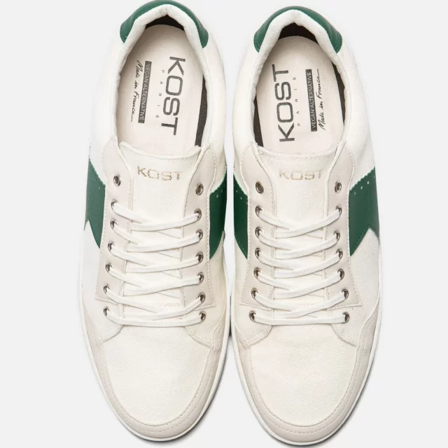 Sneakers Toile Blanc Made in France Homme