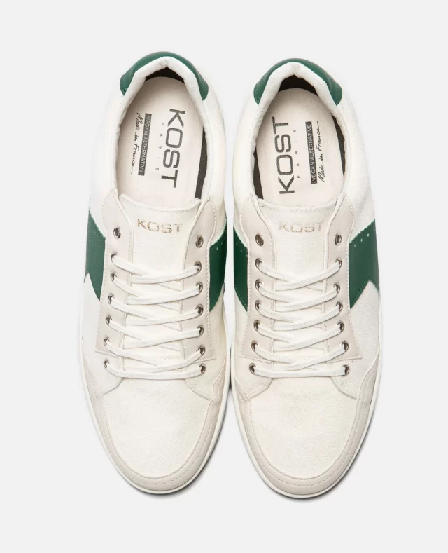 Sneakers Toile Blanc Made in France Homme
