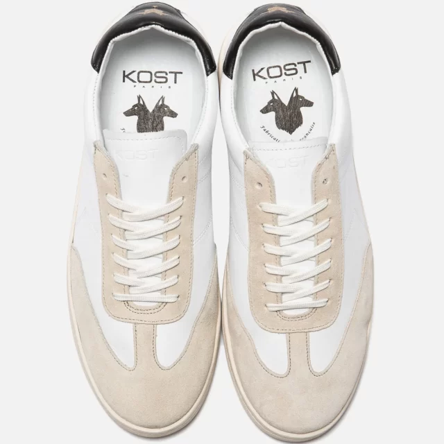 Kost Paris - Sneakers en cuir blanc homme Jerry