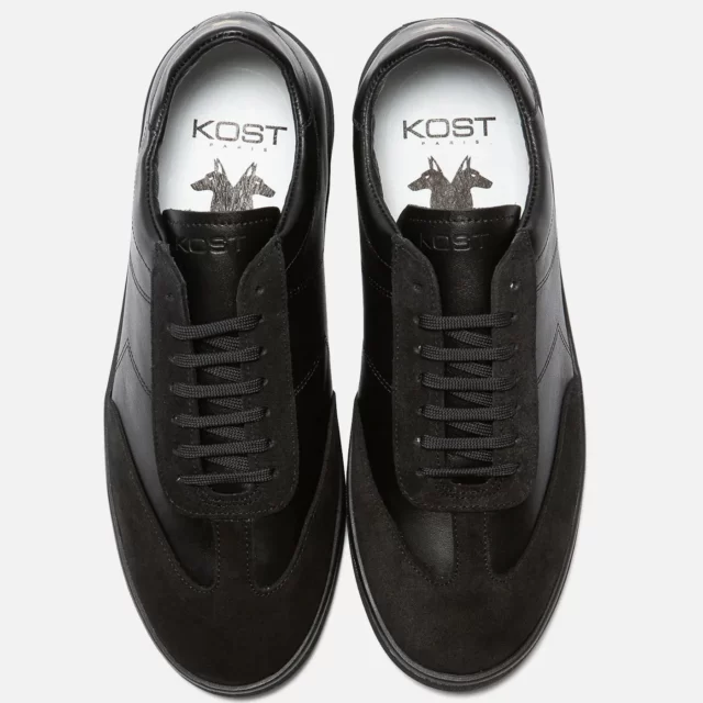 Kost Paris - Sneakers en cuir noir homme Jerry