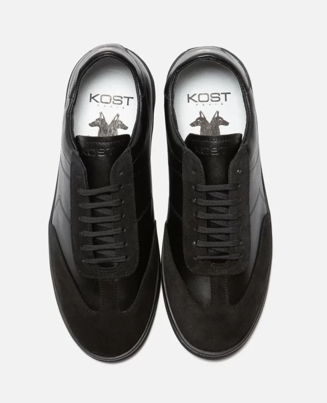 Kost Paris - Sneakers en cuir noir homme Jerry