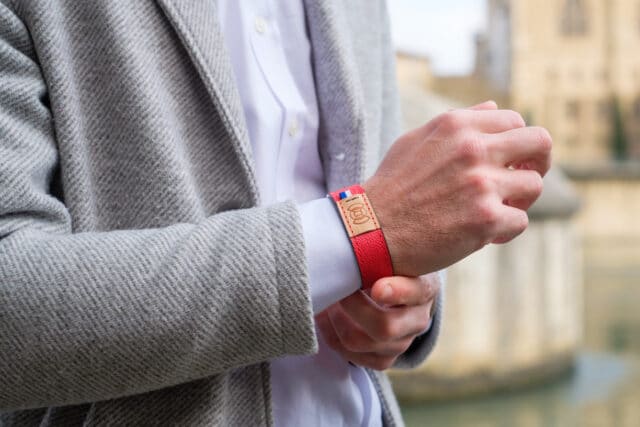 Nodie's - Bracelet en cuir rouge Lily Sam