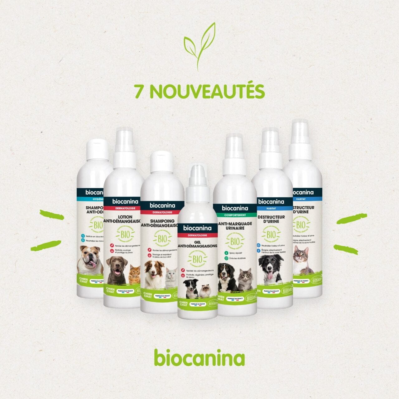 Biocanina - Gamme avec ingrédients actifs d’origine végétale et biologique