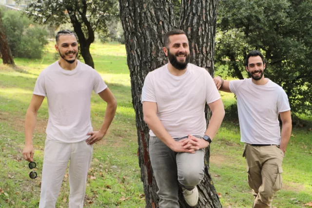 Comme Avant - T-shirt naturel en lin pour homme
