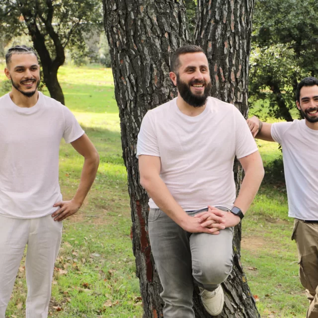 Comme Avant - T-shirt naturel en lin pour homme