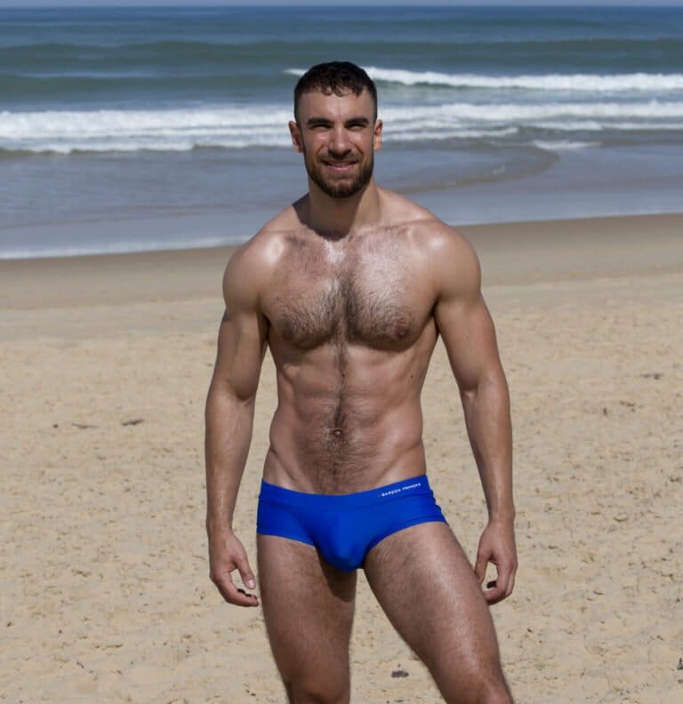 Garçon Français - Slip de bain bleu roi