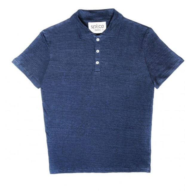 Splice - Polo en lin manches courtes Lincontournable - Bleu ardoise