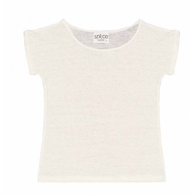 Splice - Tee-shirt col bateau en lin Lindémodable - Simplement ivoire