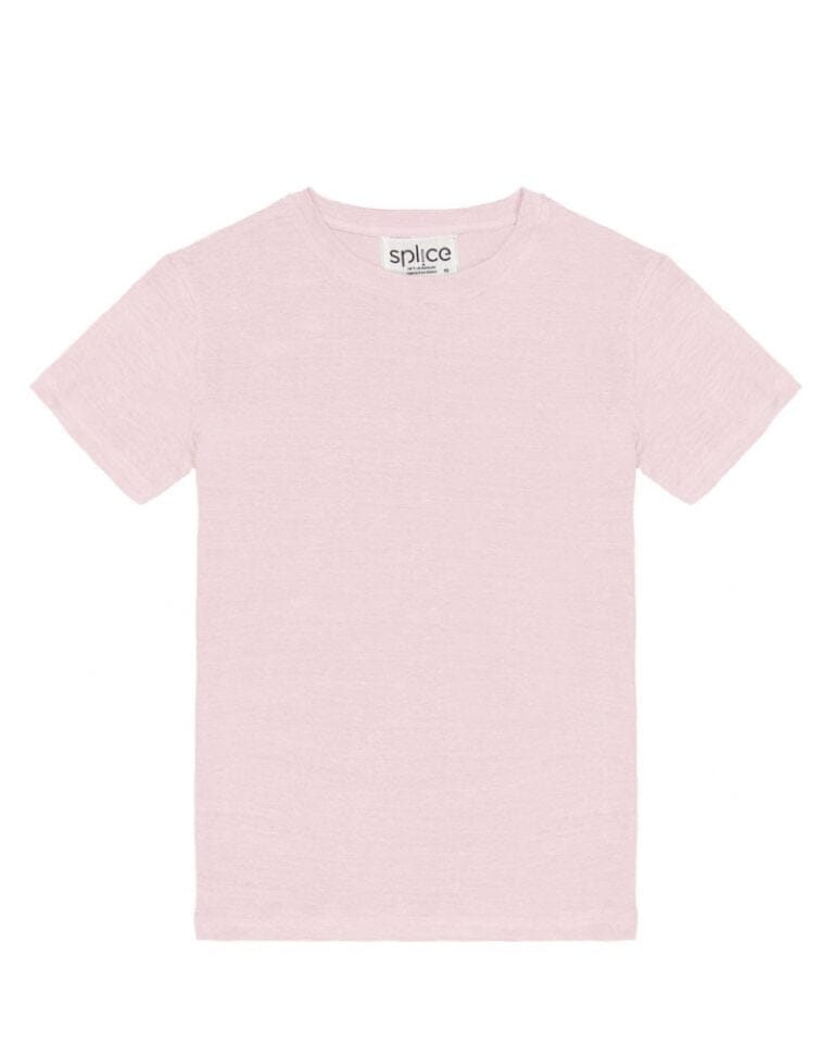 Splice - Tee-shirt manches courtes en lin mixte Linetlautre - Rose poudre
