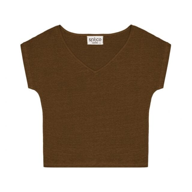 Splice - Tee-shirt manches kimono paris Lintriguant - Kaki vintage