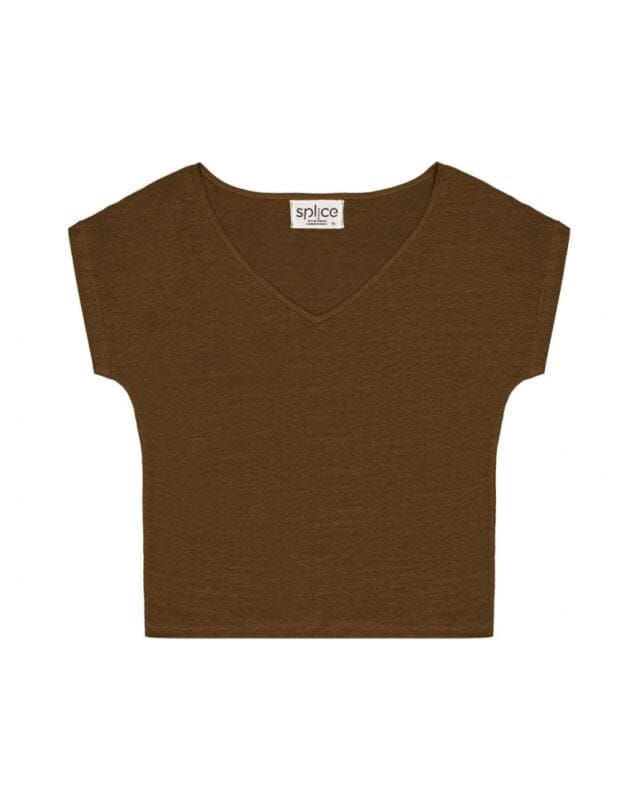 Splice - Tee-shirt manches kimono paris Lintriguant - Kaki vintage