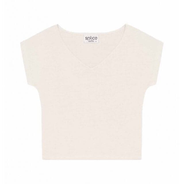 Splice - Tee-shirt manches kimono paris Lintriguant - Simplement ivoire