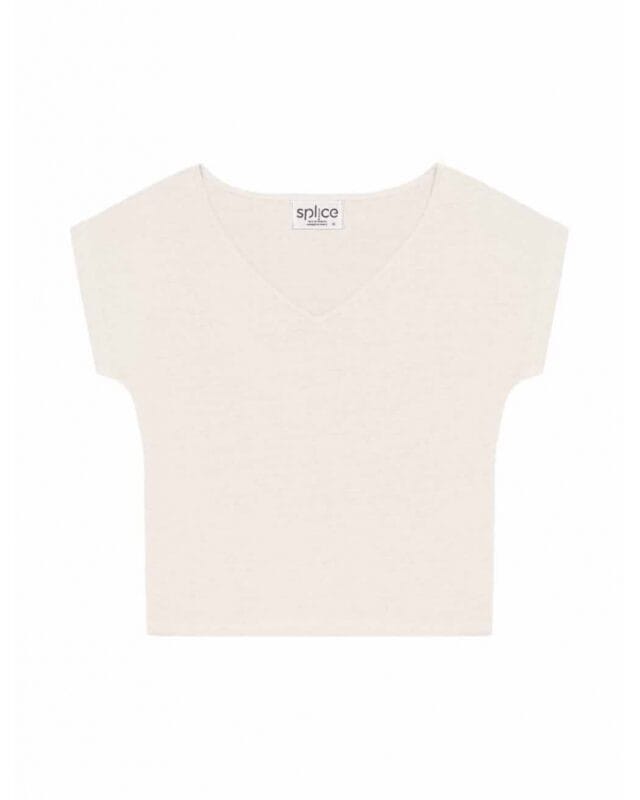 Splice - Tee-shirt manches kimono paris Lintriguant - Simplement ivoire